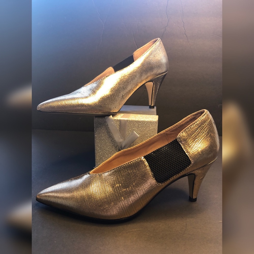 Free People Gold Shoes